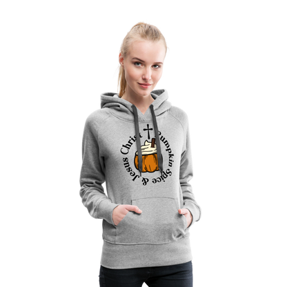 Women’s Premium Hoodie pumpkin spice hoodie - heather grey