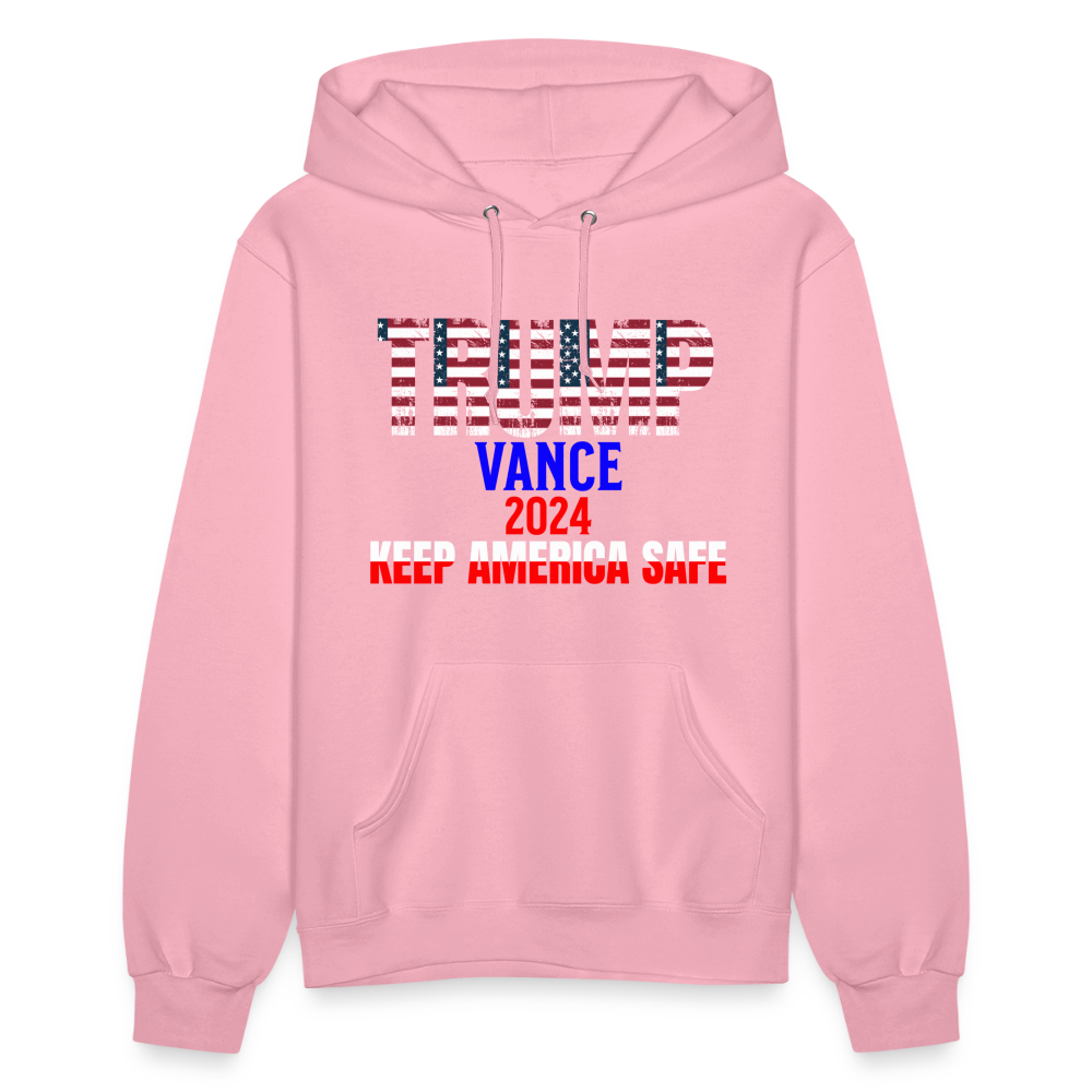 Women's Hoodie Trump Vance Hoodies Keep America safe - classic pink