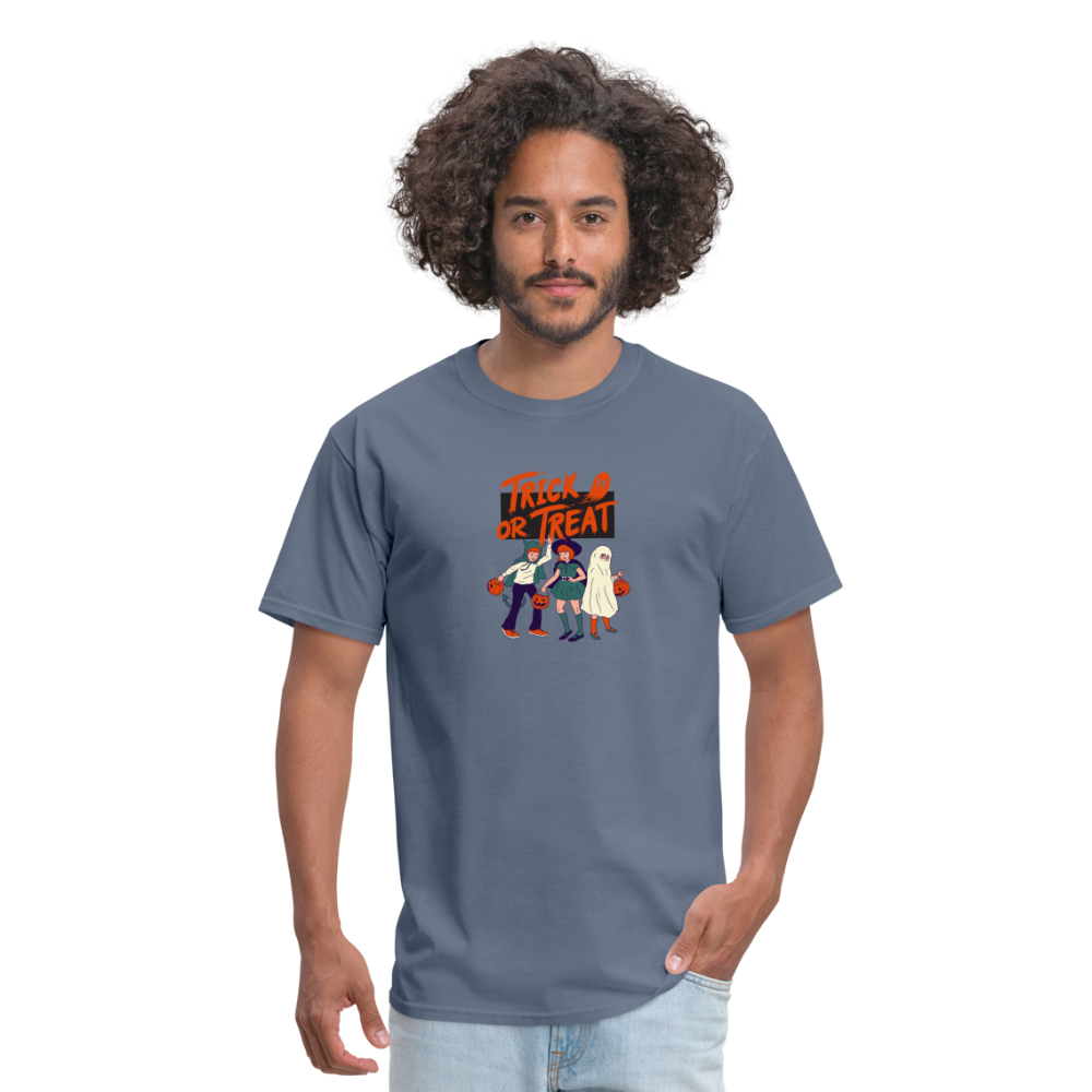 Unisex Classic T-Shirt trick or treat shirt - denim