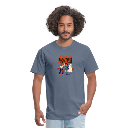 Unisex Classic T-Shirt trick or treat shirt - denim