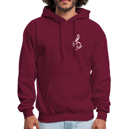 Men's Hoodie music Jesus is the song that I sing - burgundy