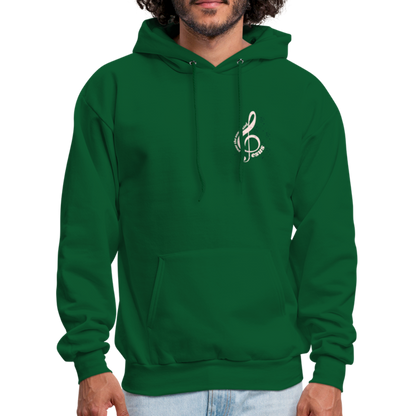 Men's Hoodie music Jesus is the song that I sing - forest green