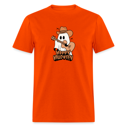 Unisex Classic T-Shirt happy halloween guitar shirt - orange