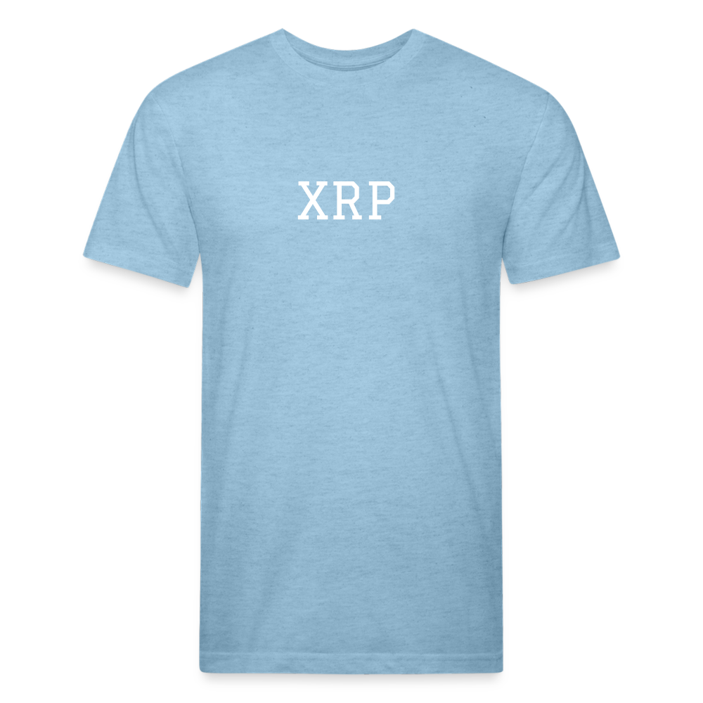 Fitted Cotton/Poly T-Shirt by Next Level XRP shirt - heather blue