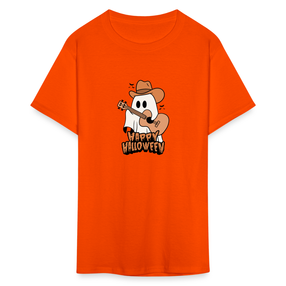 Unisex Classic T-Shirt happy halloween guitar shirt - orange