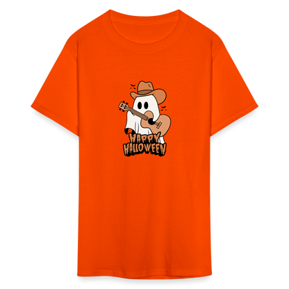 Unisex Classic T-Shirt happy halloween guitar shirt - orange