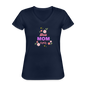 Women's V-Neck T-Shirt best mom ever - navy