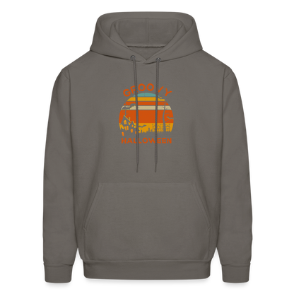 Men's Hoodie groovy halloween - asphalt gray