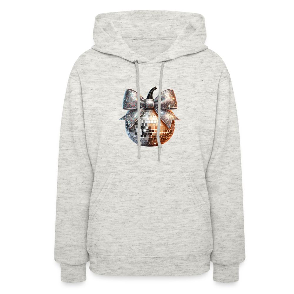 Women's Hoodie disco ball - heather oatmeal