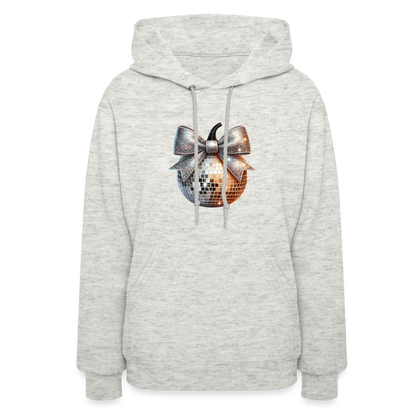 Women's Hoodie disco ball - heather oatmeal