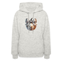 Women's Hoodie disco ball - heather oatmeal