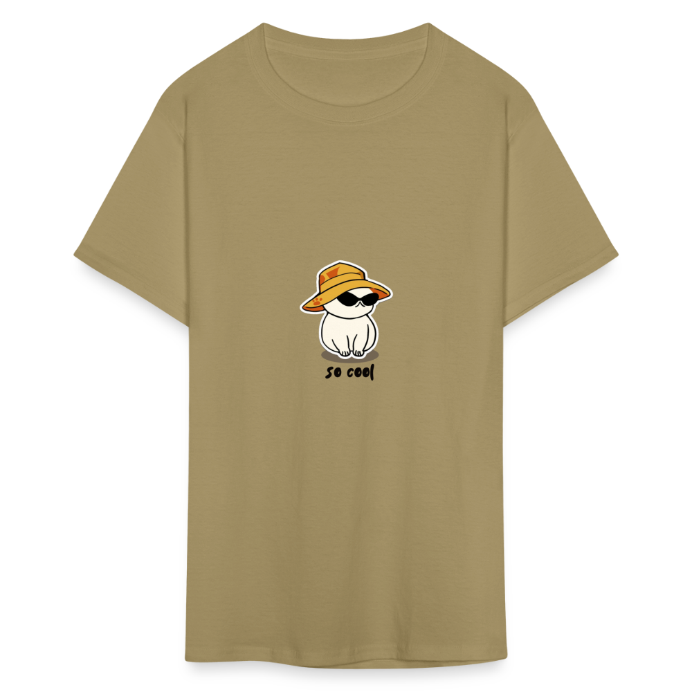 Unisex Classic T-Shirt cat so cool - khaki