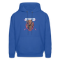 Men's Hoodie dc shirt co bear - royal blue