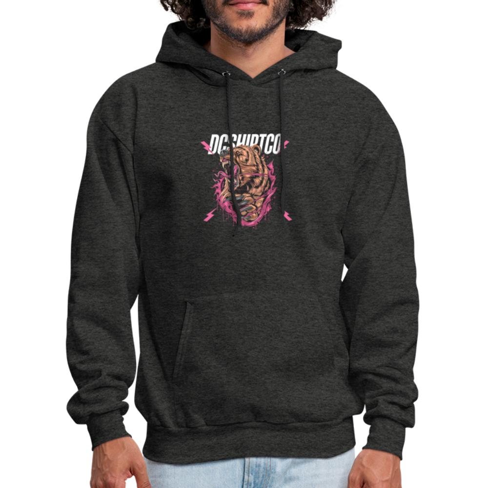 Men's Hoodie dc shirt co bear - charcoal grey