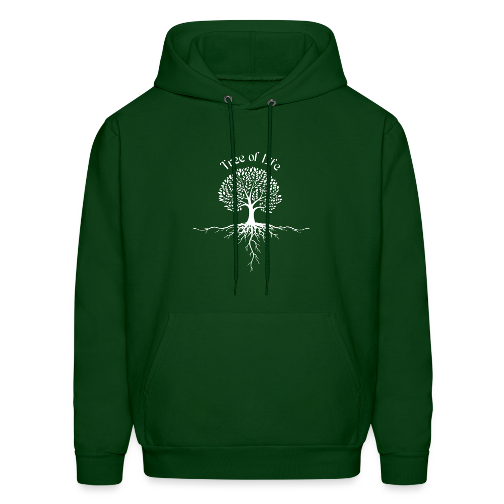 Men's Hoodie tree of life - forest green