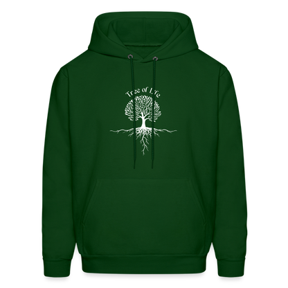 Men's Hoodie tree of life - forest green