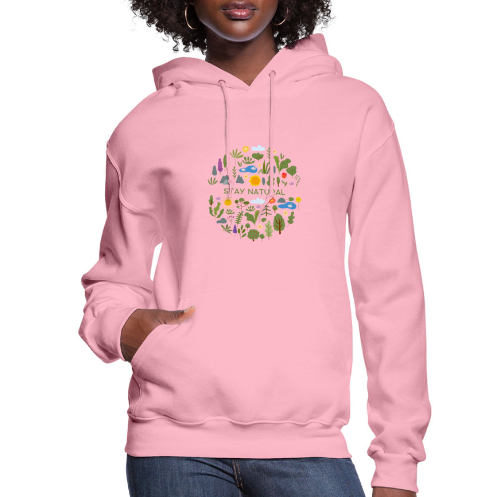 Women's Hoodie stay natural - classic pink