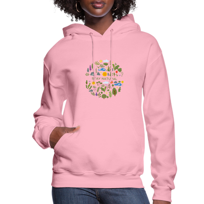 Women's Hoodie stay natural - classic pink