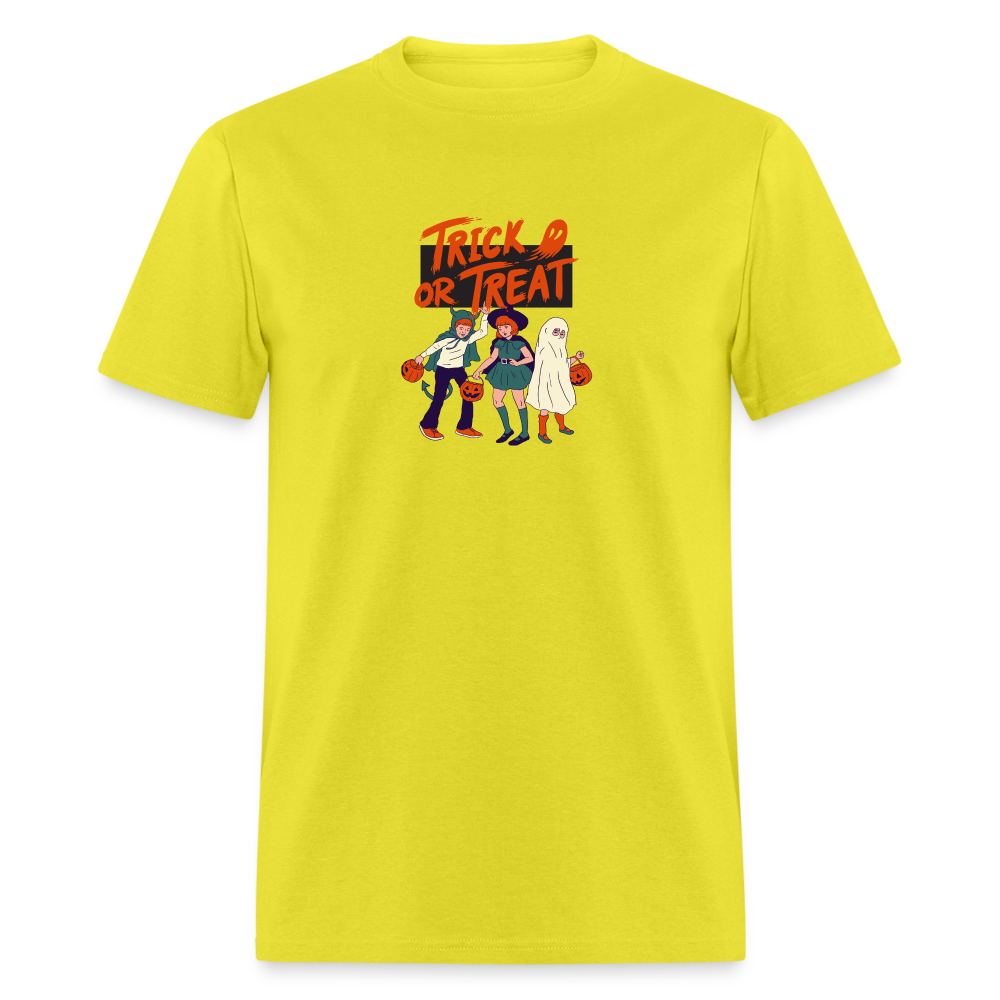 Unisex Classic T-Shirt trick or treat shirt - yellow