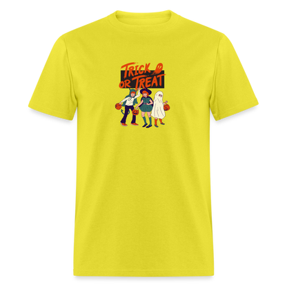 Unisex Classic T-Shirt trick or treat shirt - yellow