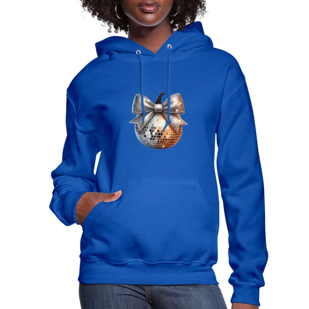 Women's Hoodie disco ball - royal blue