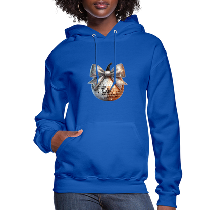 Women's Hoodie disco ball - royal blue