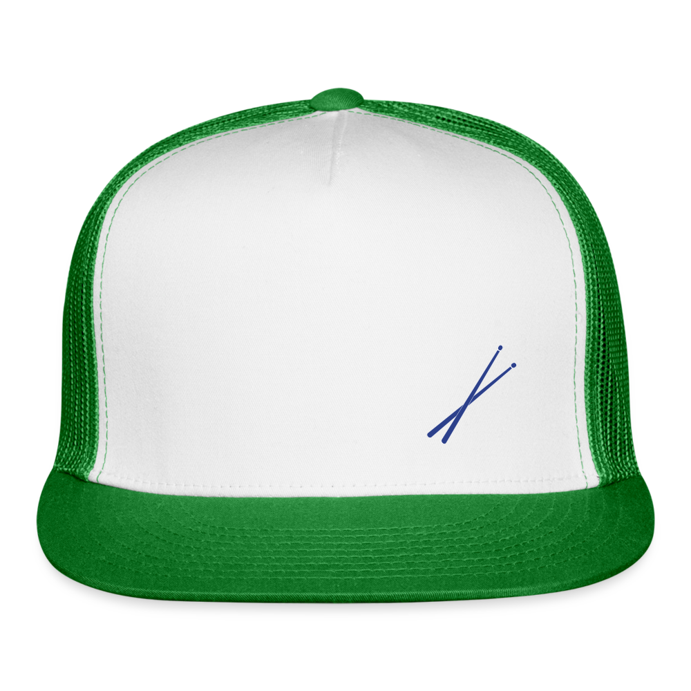 Trucker Cap drumsticks - white/kelly green