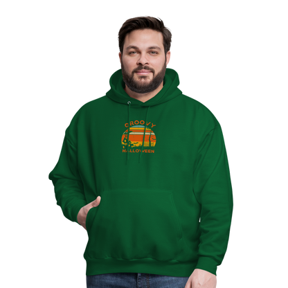 Men's Hoodie groovy halloween - forest green