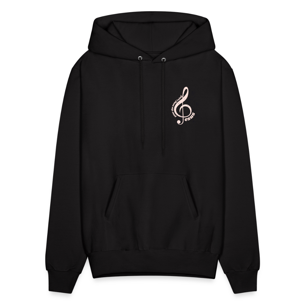 Men's Hoodie music Jesus is the song that I sing - black