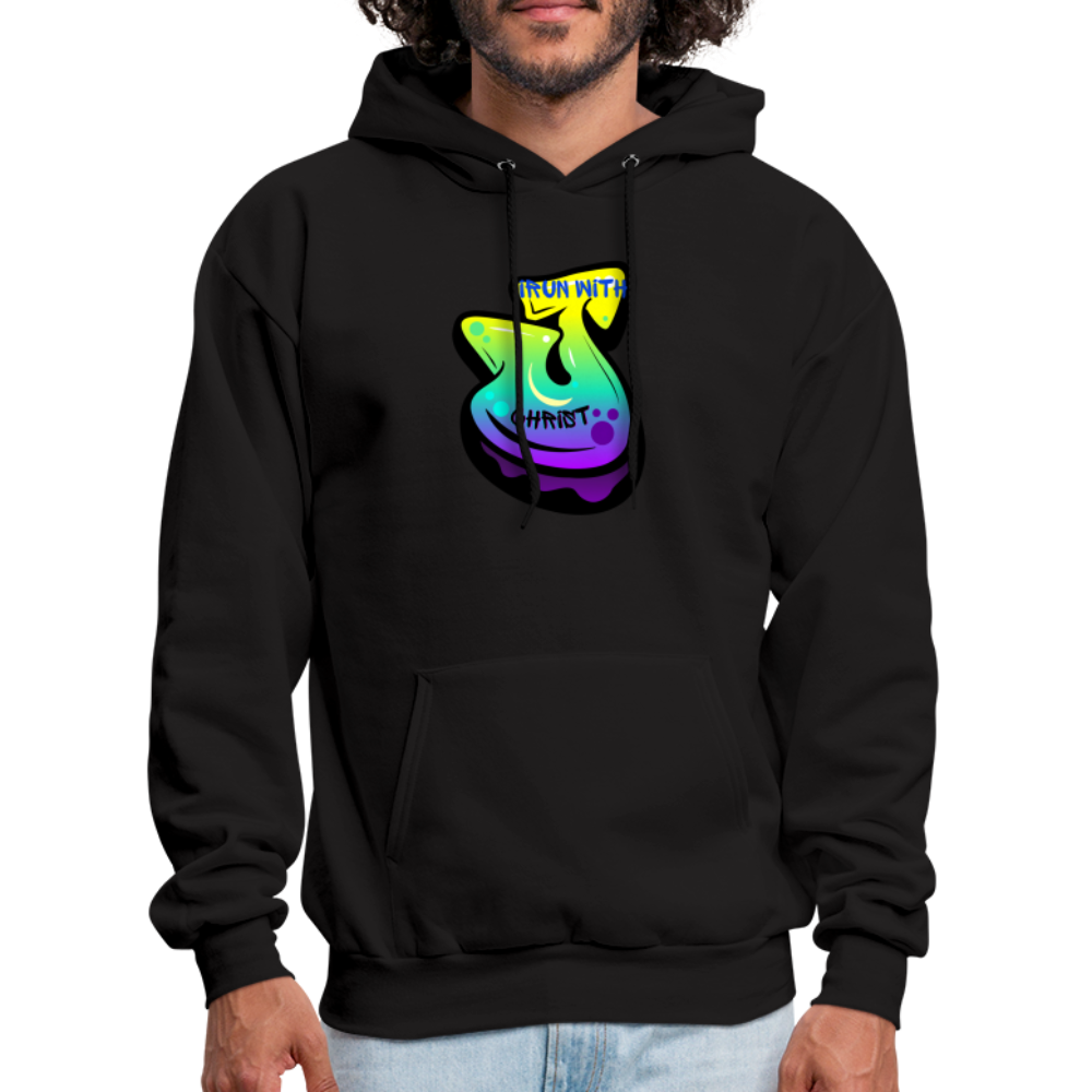 Men's Hoodie I run with Christ - black