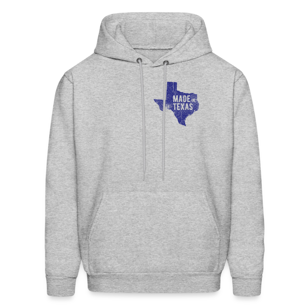 Men's Hoodie made in Texas - Texas hoodie - heather gray