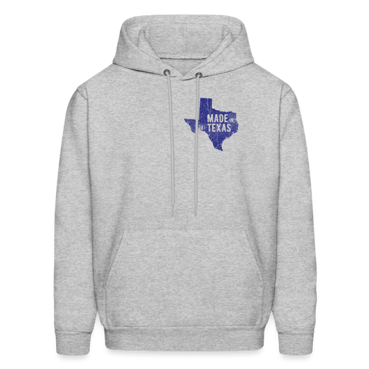 Men's Hoodie made in Texas - Texas hoodie - heather gray