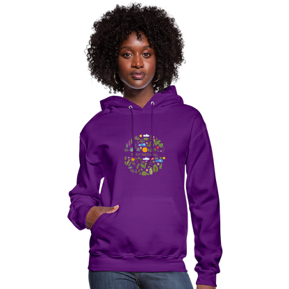 Women's Hoodie stay natural - purple