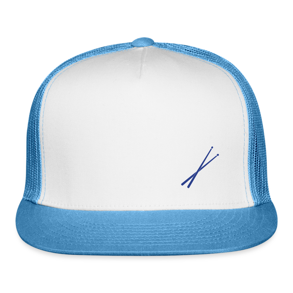 Trucker Cap drumsticks - white/blue