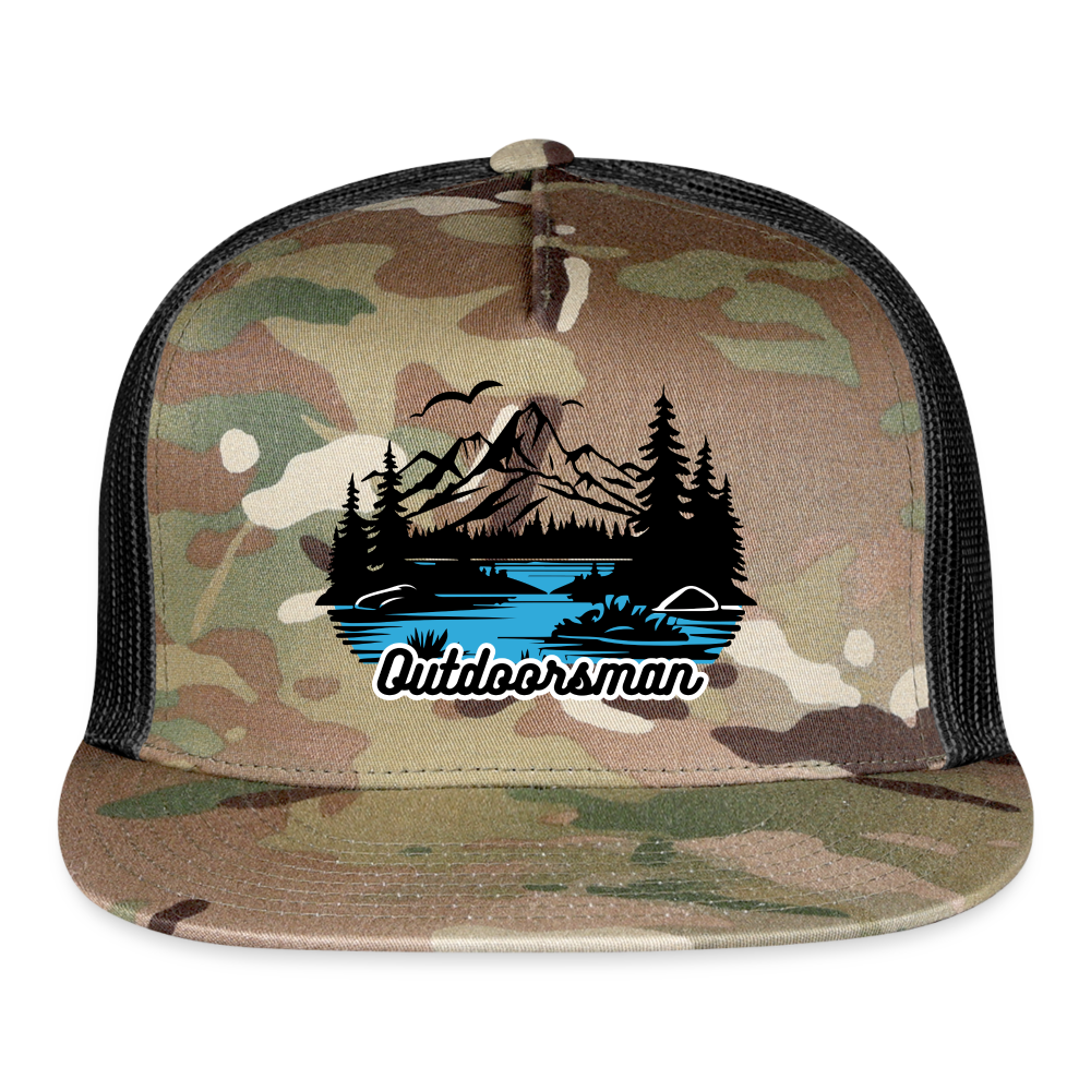 Trucker Cap  outdoors hat outdoorsman - MultiCam\black