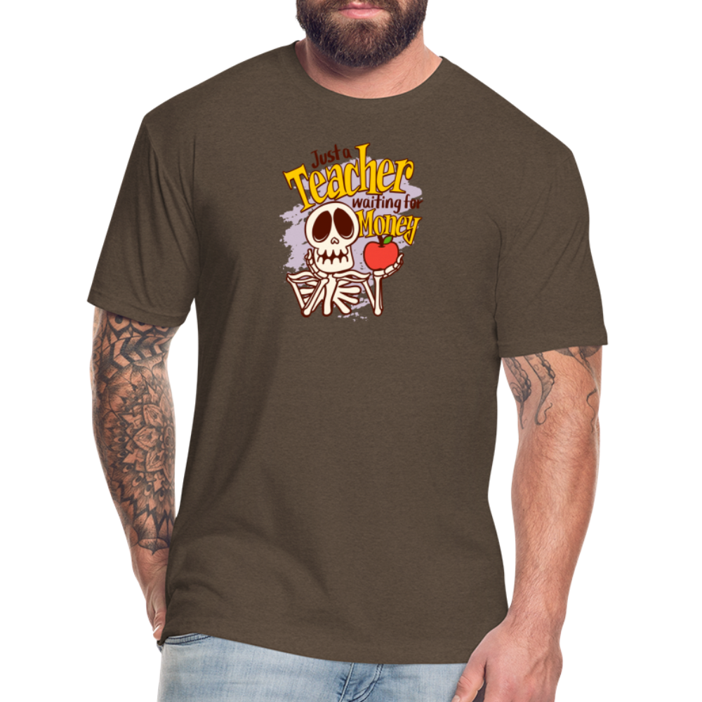 Fitted Cotton/Poly T-Shirt by Next Level funny Teacher shirt Halloween shirts - heather espresso