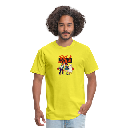 Unisex Classic T-Shirt trick or treat shirt - yellow