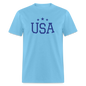 Unisex Classic T-Shirt usa shirt - aquatic blue