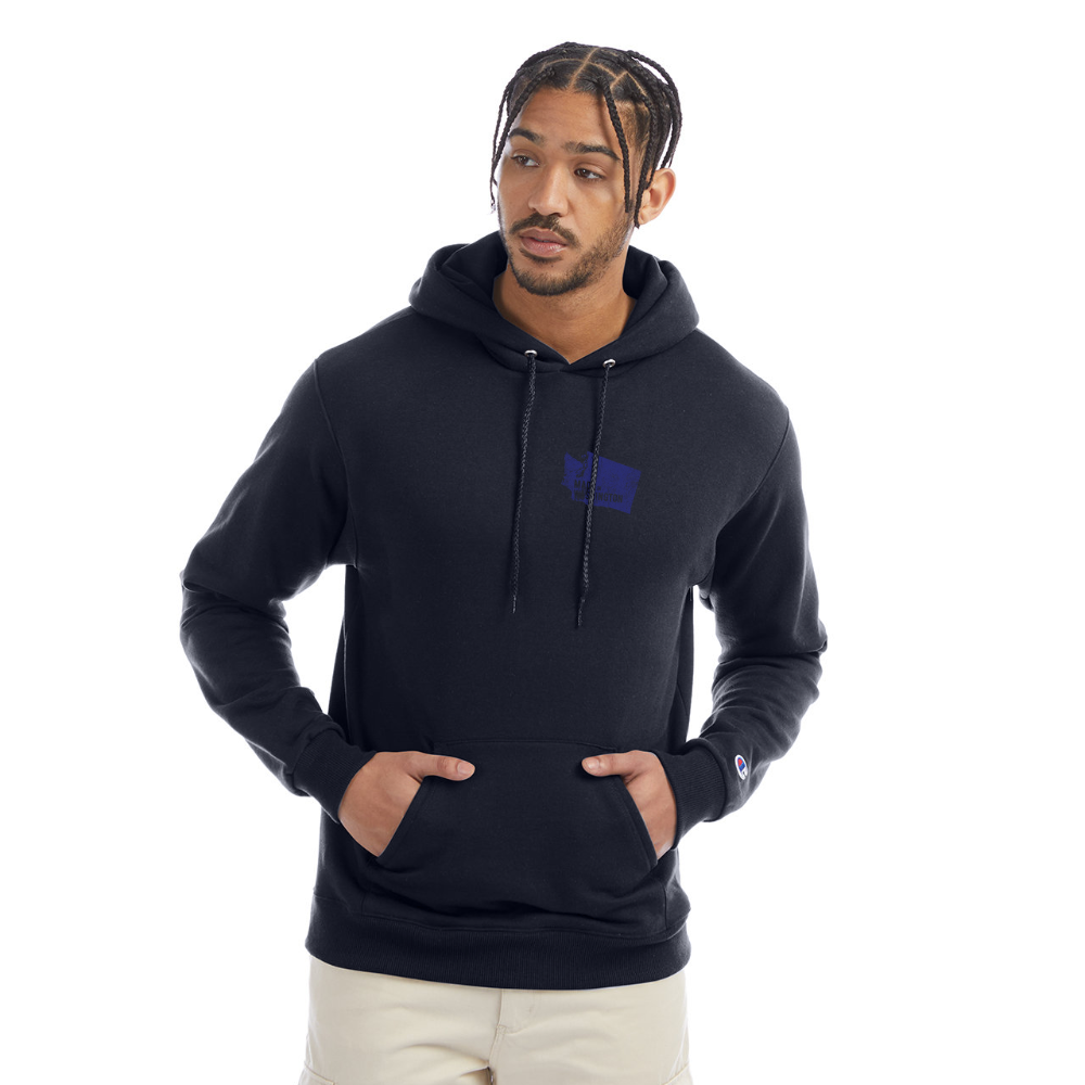 Champion Unisex Powerblend Hoodie made in Washington - navy