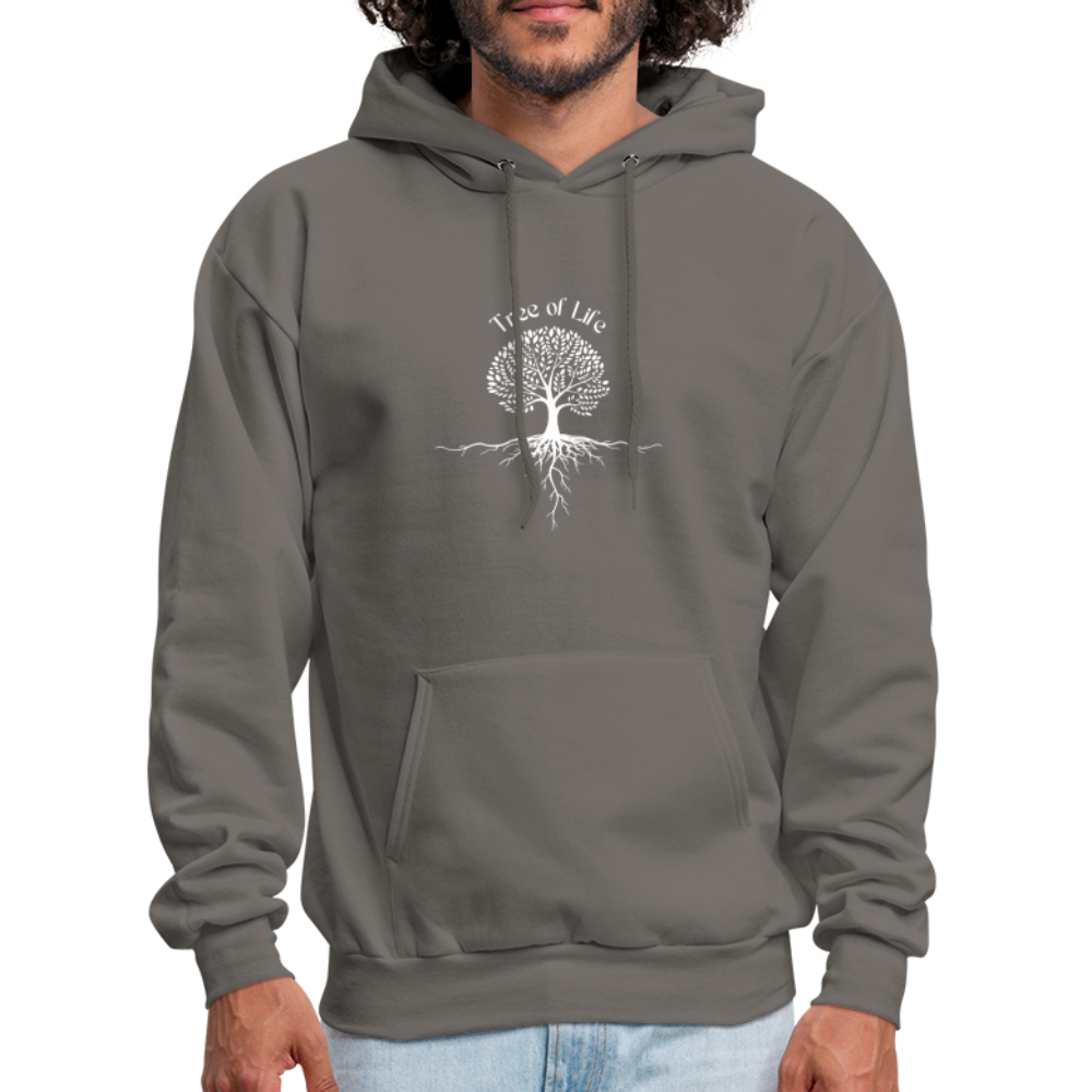 Men's Hoodie tree of life - asphalt gray