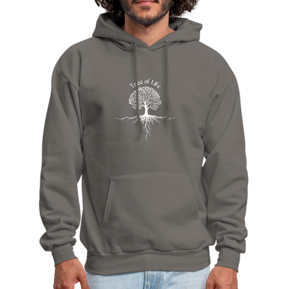 Men's Hoodie tree of life - asphalt gray