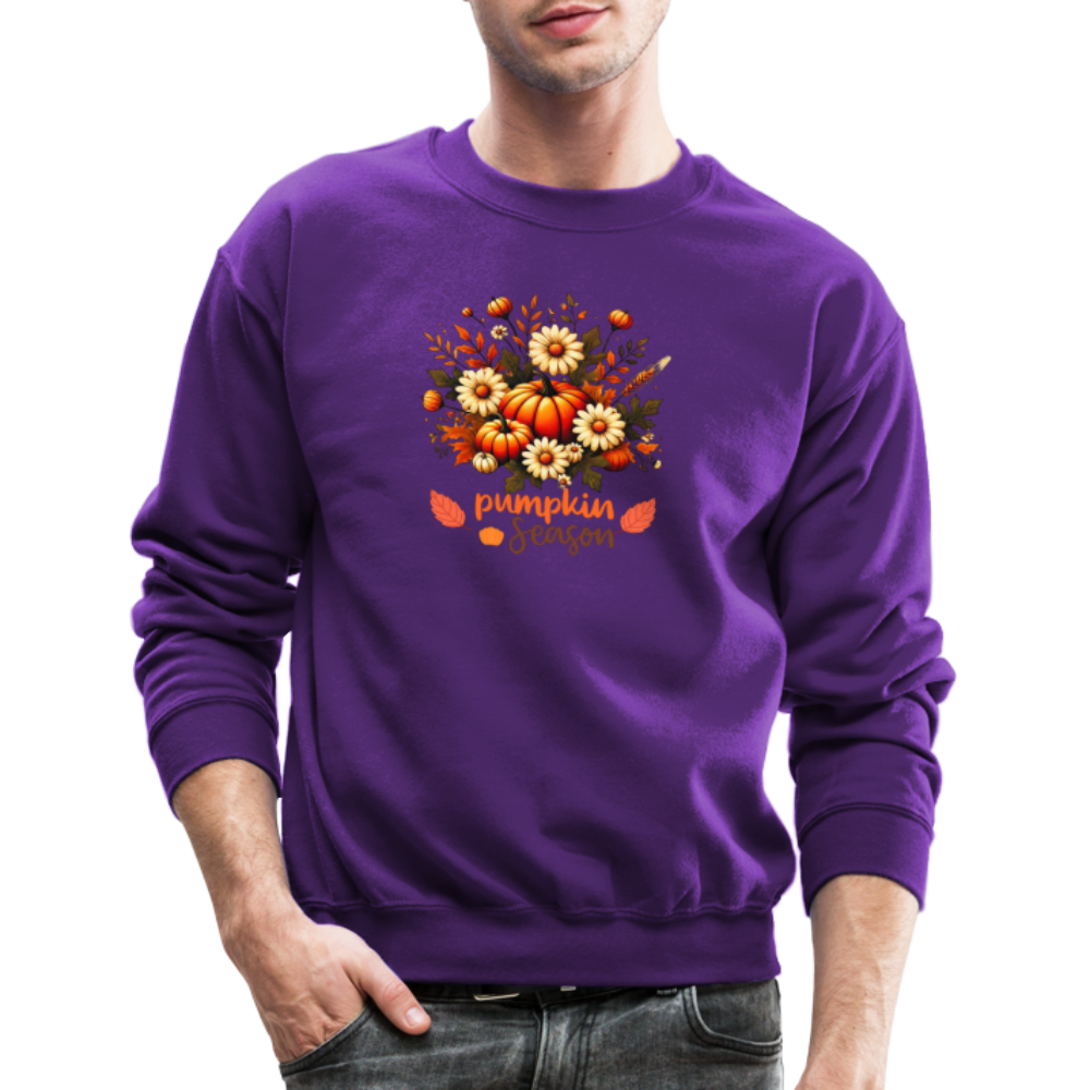 Crewneck Sweatshirt women pumpkin fall sweater - purple