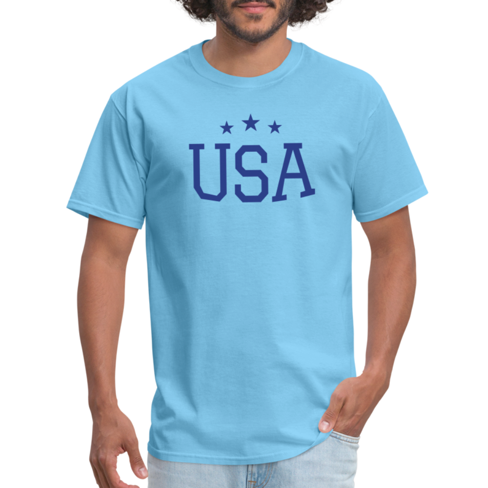 Unisex Classic T-Shirt usa shirt - aquatic blue