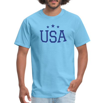 Unisex Classic T-Shirt usa shirt - aquatic blue