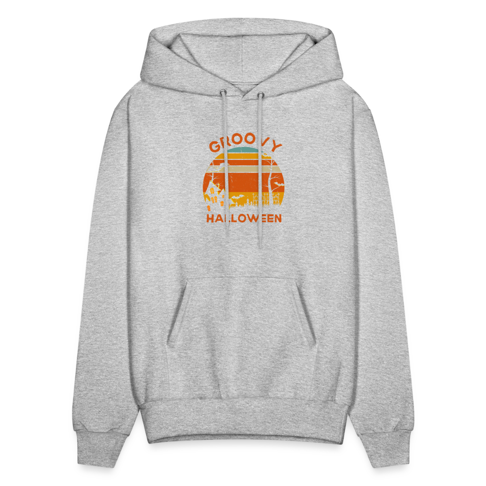 Men's Hoodie groovy halloween - heather gray