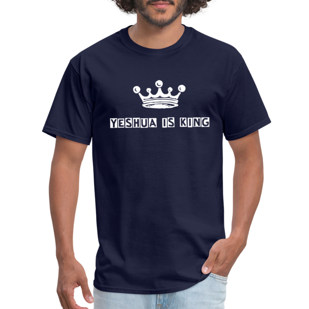 Unisex Classic T-Shirt Yeshua is King - navy