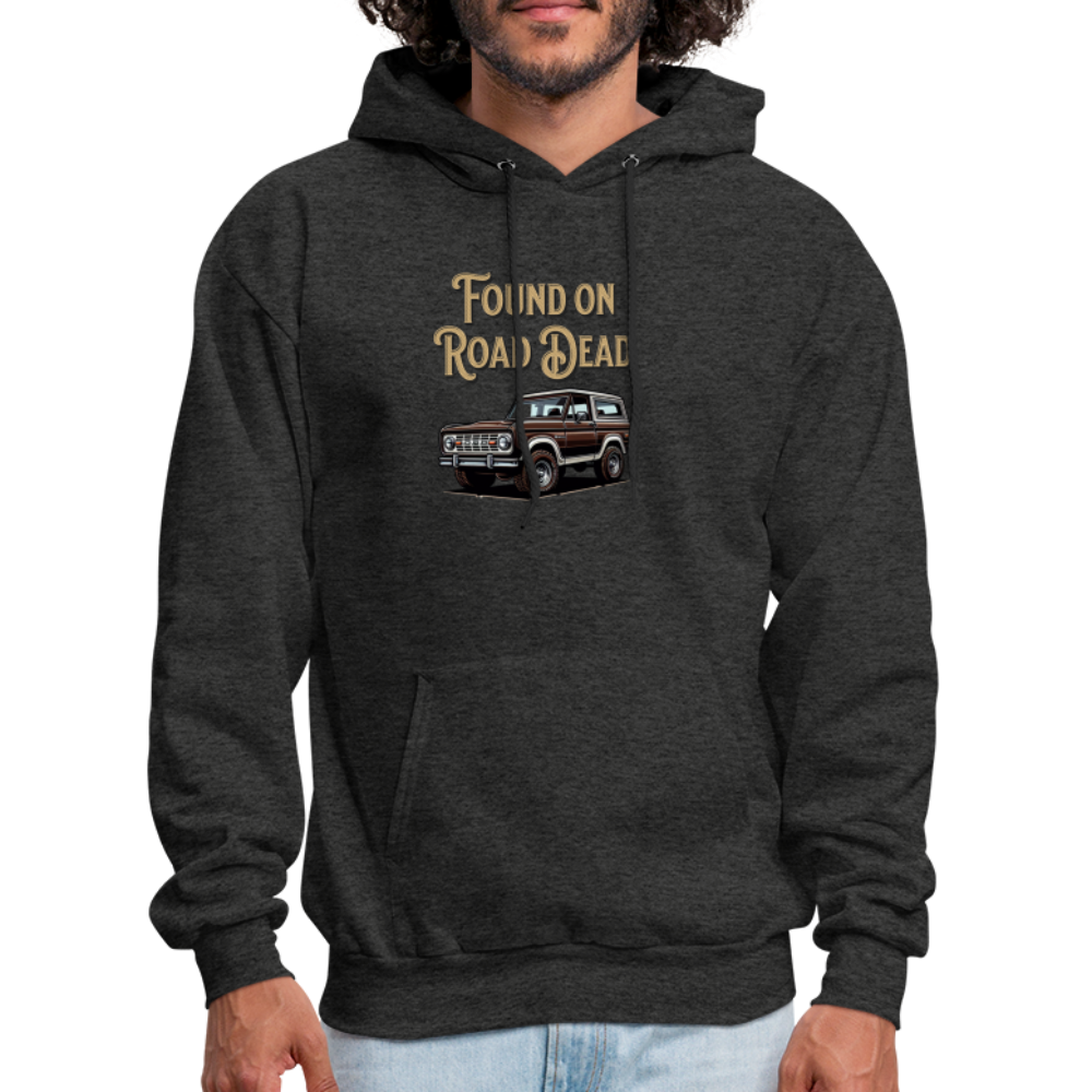 Men's Hoodie Ford Hoodie Found on Road Dead - charcoal grey