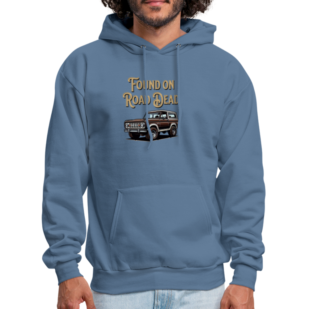 Men's Hoodie Ford Hoodie Found on Road Dead - denim blue