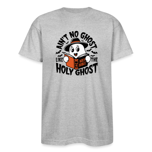 Bayside Unisex Heavyweight USA Made T-Shirt Holy Ghost shirt - heather gray