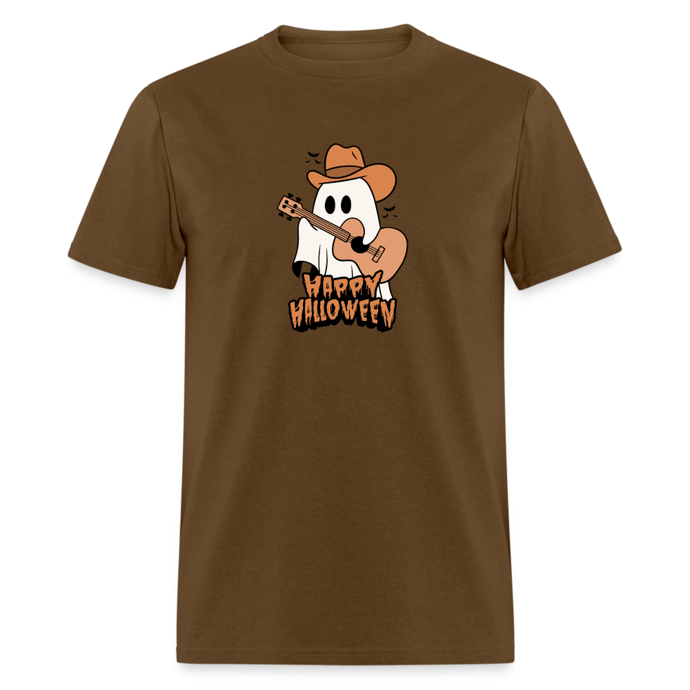 Unisex Classic T-Shirt happy halloween guitar shirt - brown